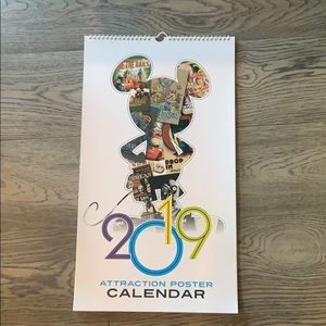 Disney 2019 Attraction Calendar- poster 12x18 🖼